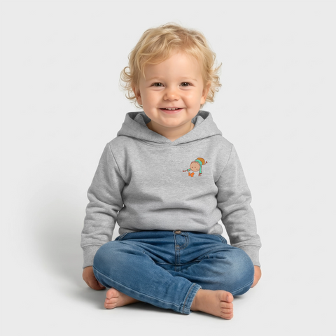 Baby Organic Hoodie by Stanley/Stella - heather grey