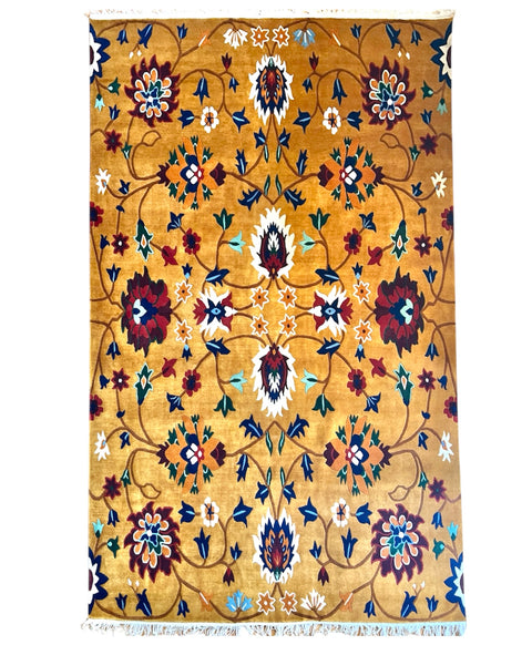 Himalaya-Blüten gelb Teppich 175 x 285 cm