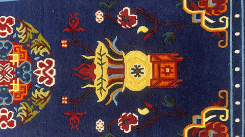 Pema Vessel blau Teppich 90 x 190 cm