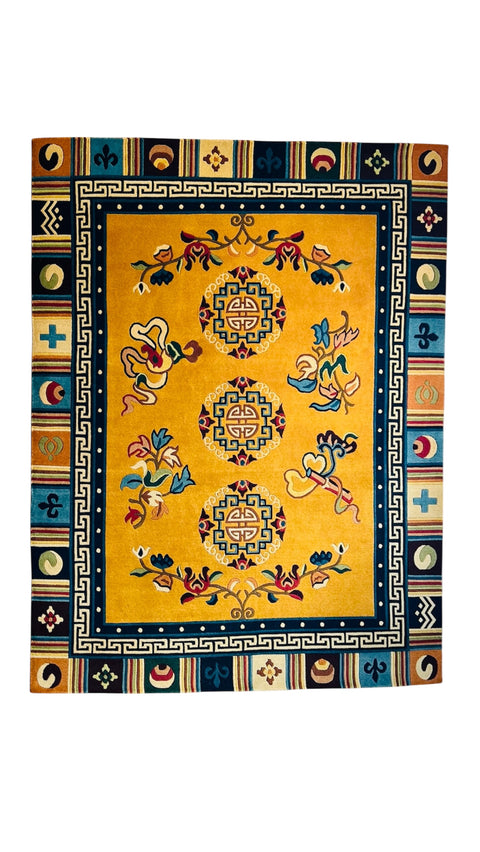 Phulmaya gelb Teppich 160 x 200