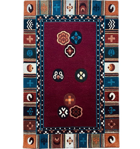 Tara rot Teppich 60 x 90