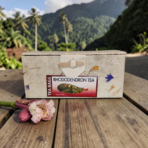 Himalayan Rhododendrontee - 25 Beutel / Loktapapier-Box