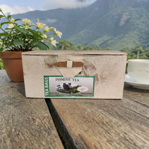 Jasmintee - 25 Beutel / Loktapapier-Box