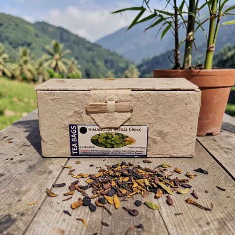 Himalayan Herbal / Wellnesstee - 25 Beutel / Loktapapier-Box