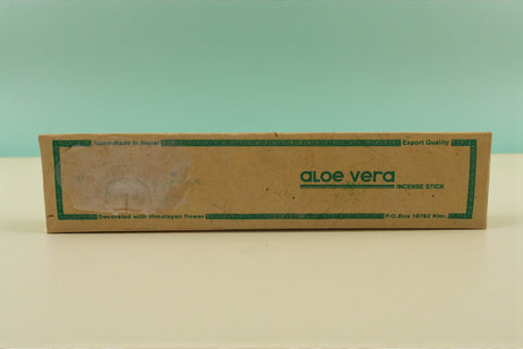 House of Nepal Aloe Vera Räucherstäbchen, handgefertigt, ausgleichend, erfrischend, für Meditation und Hautpflege
