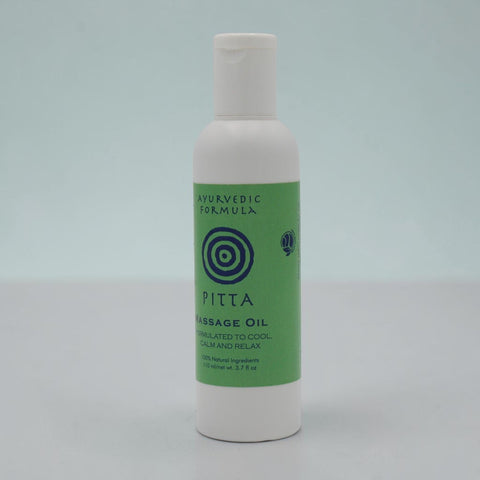 House of Nepal Ayurvedic Pitta Massage Oil, formulated to cool, calm and relax. 110 ml/net wt. 3.7 fl oz.
