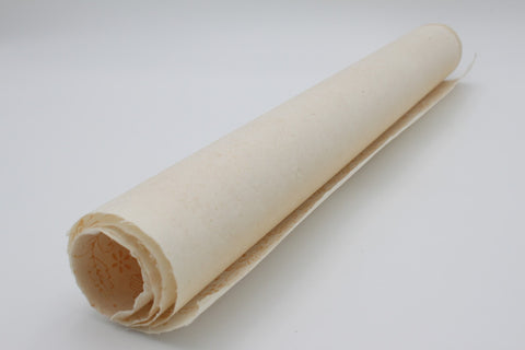 House of Nepal Lokta-Geschenkpapier mit goldenem Blumenmuster, handgefertigt aus Naturfasern, 75x49 cm