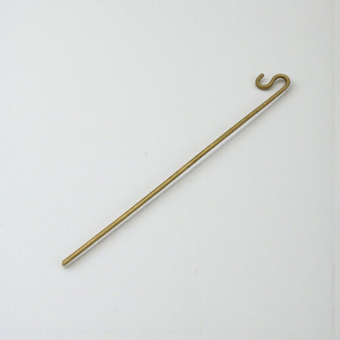 House of Nepal Messing Haken Stange aus Metall, 15 cm, zum Aufhängen von Deko oder Räucherseilen