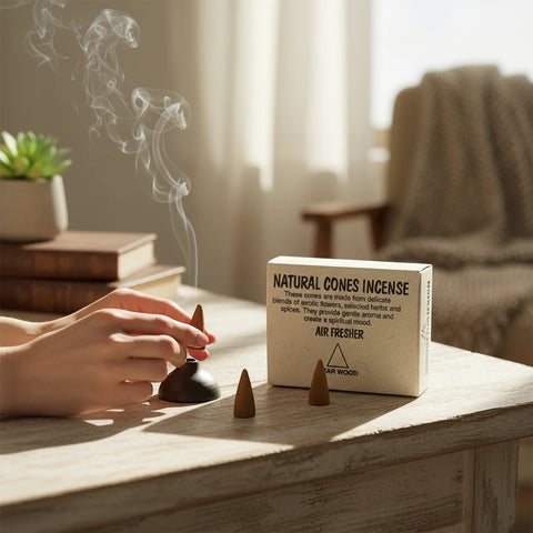 House of Nepal Adlerholz Räucherkegel, 25 Stück, natürliche Duftkegel für Meditation und Entspannung.