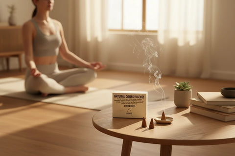House of Nepal natürliche Räucherkegel Jasmin für Meditation und Yoga, 25 Stück, naturrein