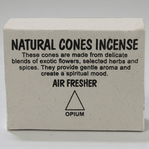 House of Nepal Räucherkegel Opium, 25 Stück, aus natürlichen Blüten, Kräutern und Gewürzen für Meditation und Entspannung.