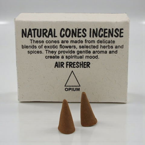 House of Nepal natürliche Räucherkegel Opium aus exotischen Blüten, Kräutern und Gewürzen für Meditation und Yoga.