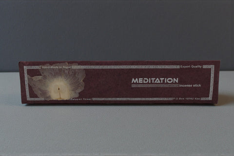 House of Nepal Räucherstäbchen Flora – Meditation, handgefertigt, 15 Stück, 22 cm, 45 Min. Brenndauer