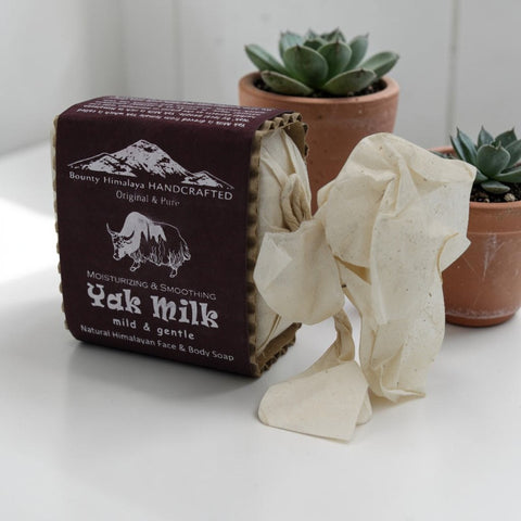 House of Nepal Himalaya Seife mit Yak-Milch, feuchtigkeitsspendend und glättend, natürliche Gesichts- und Körperseife.