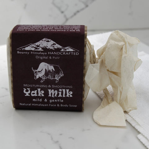 House of Nepal Yak Milk Seife, feuchtigkeitsspendend und glättend, mild & sanft, natürliche Gesichts- & Körperseife, handgefertigt